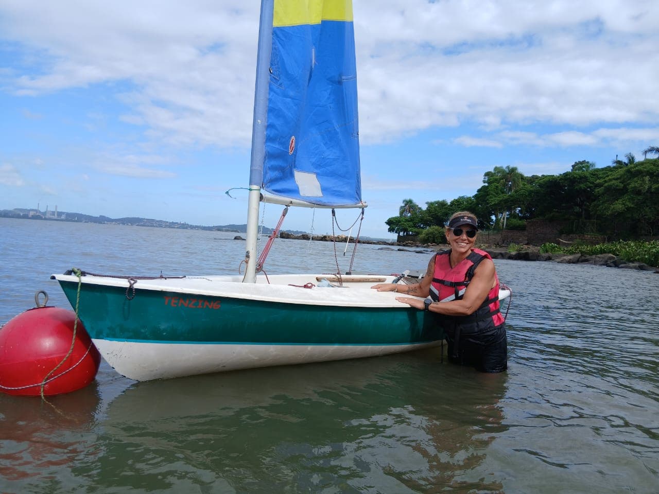 Experiência de Velejo Dingue no Lago Guaíba